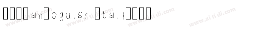 F37JanRegular Itali字体转换